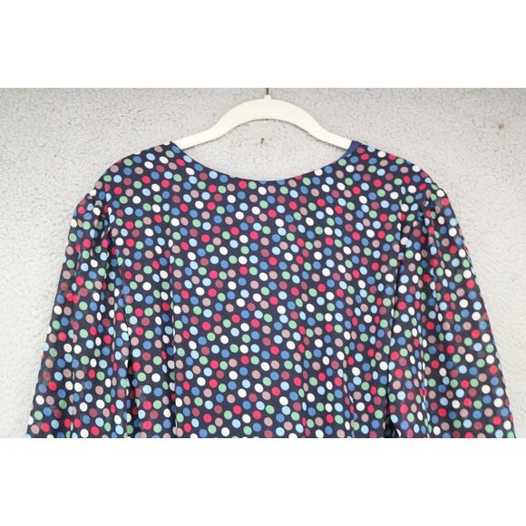 Betsy Johnson Polka Dot Long Sleeve Maxi Wrap Dress-Size 14-Fairy Grunge - Picture 14 of 14